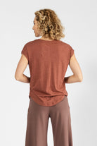 Surya Australia Organic Cotton Basic Tee made in Nepal - Dusty Mauve