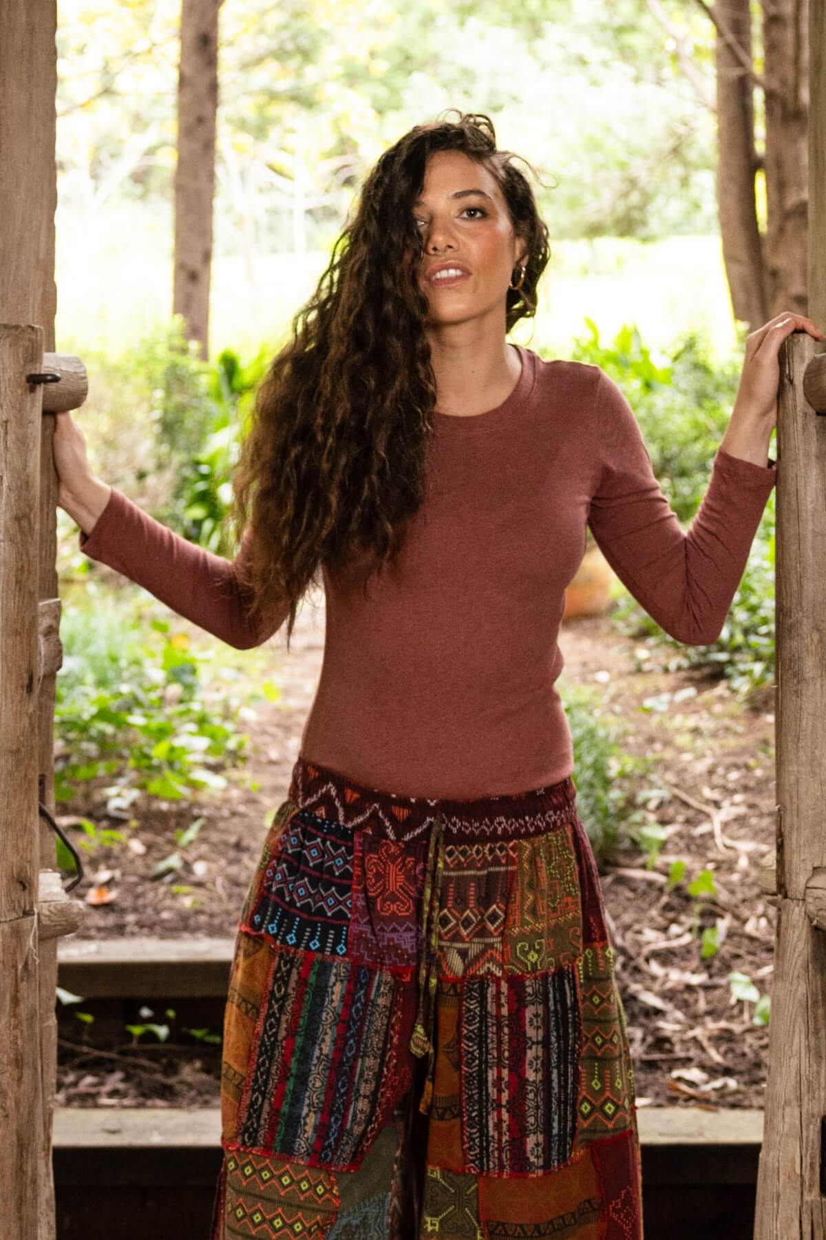 Surya Ethical Organic Cotton Long Sleeve Top made in Nepal 