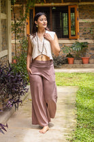 Surya Australia Organic Cotton 'Freedom Pants' made in Nepal - Dusty Mauve