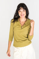 Surya Australia Organic Cotton 'Clementine' Top made in Nepal - Mustard