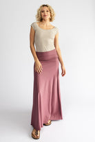 Surya Organic Cotton 'Sonder' Skirt made in Nepal - Dusty Mauve