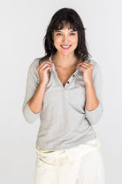 Surya Australia Organic Cotton 'Clementine' Top made in Nepal - Oatmeal