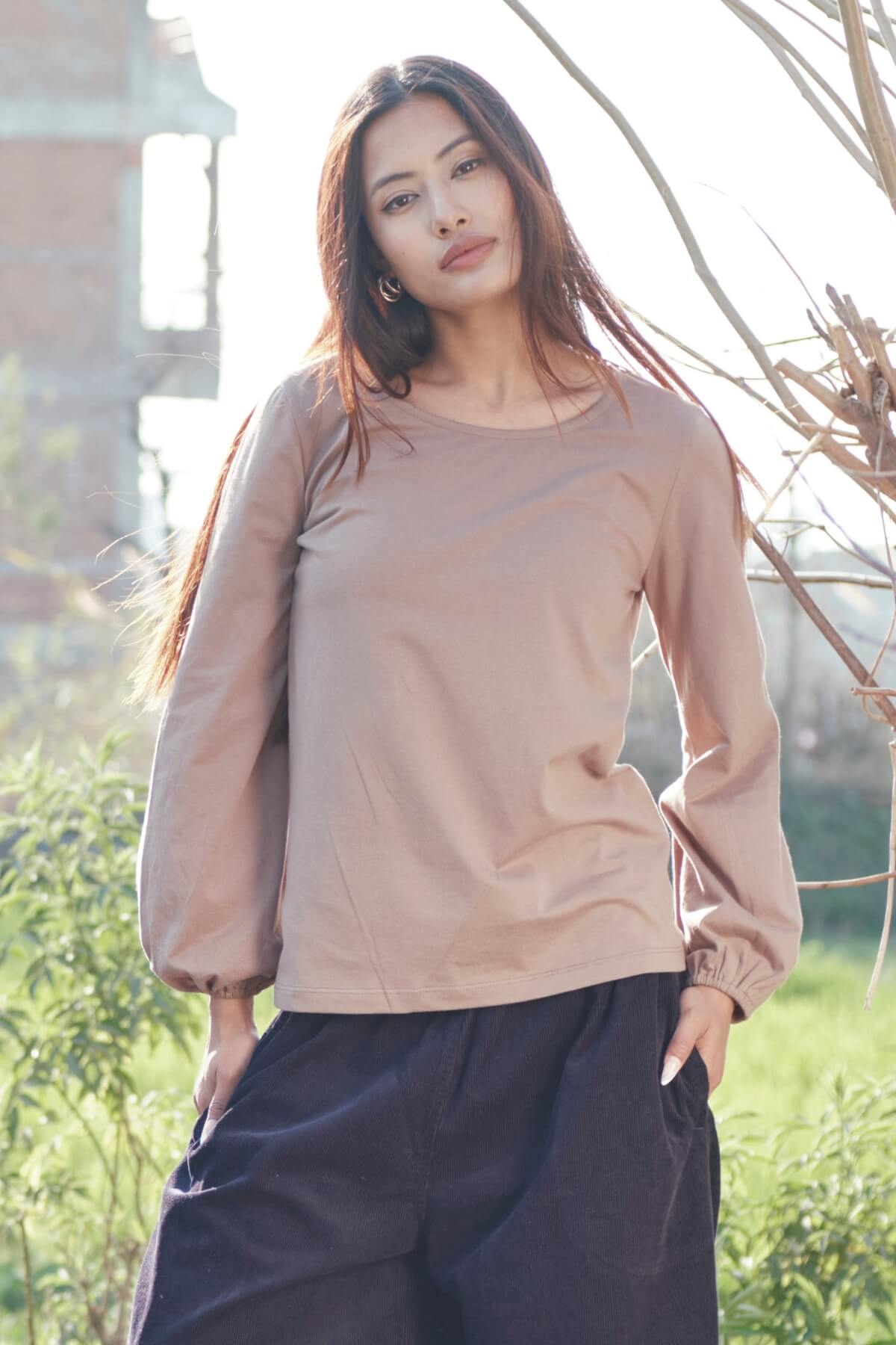 Surya The Label Ethical Organic Cotton 'Zoé' Top made in Nepal