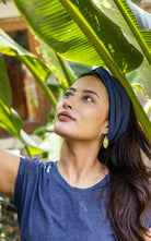 Surya Australia Organic Cotton Knot Headband made in Nepal - Cobalt