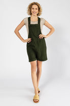 Surya Cotton Short Overalls (Dungarees) made in Nepal - Green