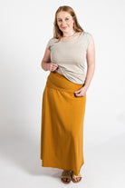 Surya Organic Cotton Maxi Skirt made in Nepal - waistband detail