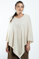 Surya Australia Ethical Cashmere Poncho made in Nepal - Oatmeal