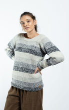 Surya Australia Ethical Wool Jumper made in Nepal - Striped