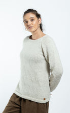 Surya Australia Ethical Wool Jumper made in Nepal - Natural