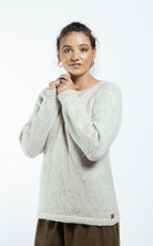 Surya Australia Ethical Wool Jumper made in Nepal - Natural