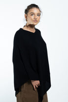 Surya Australia Ethical Cashmere Poncho made in Nepal - Black