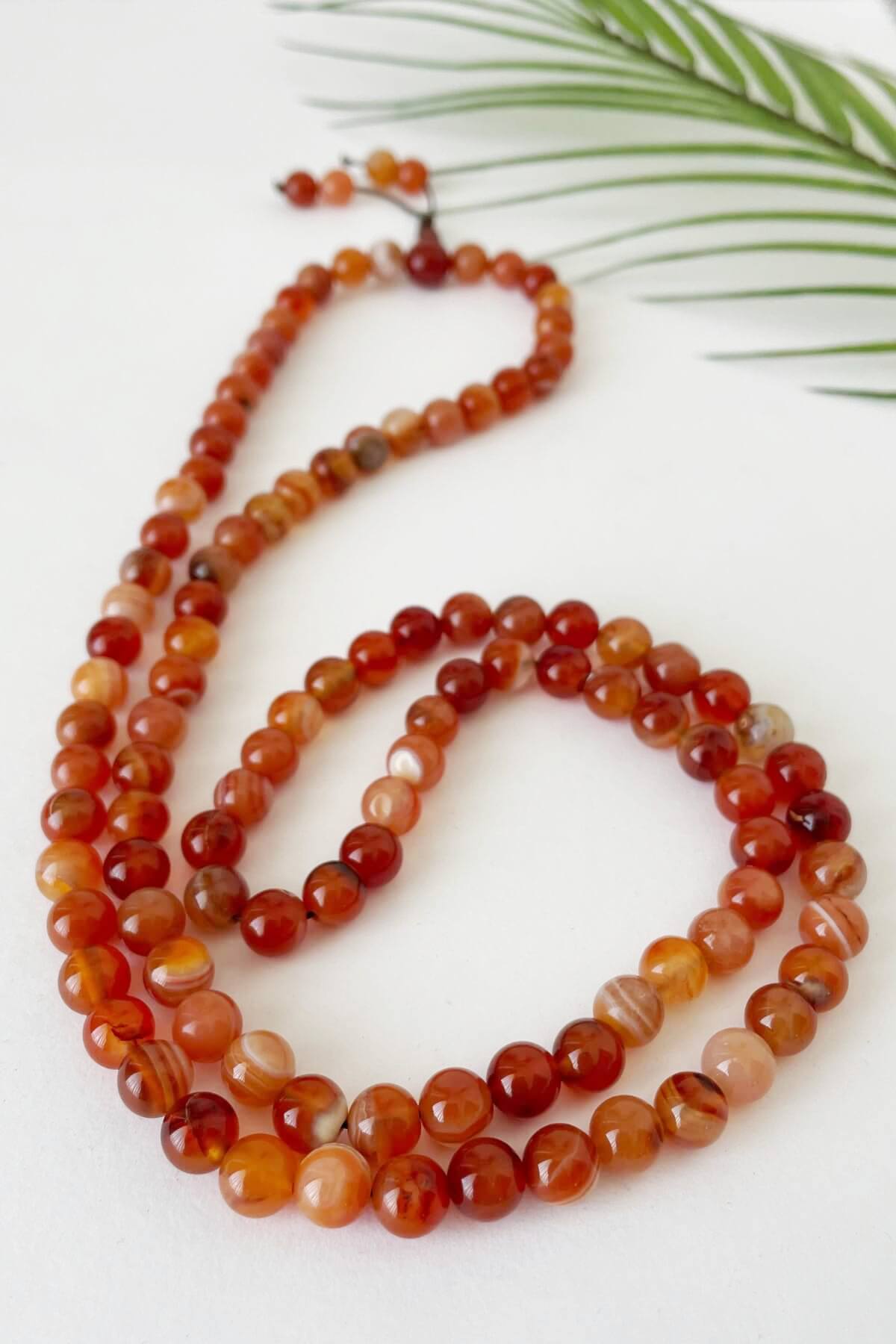 Surya Australia Mixed Carnelian Mala Necklace made in Nepal