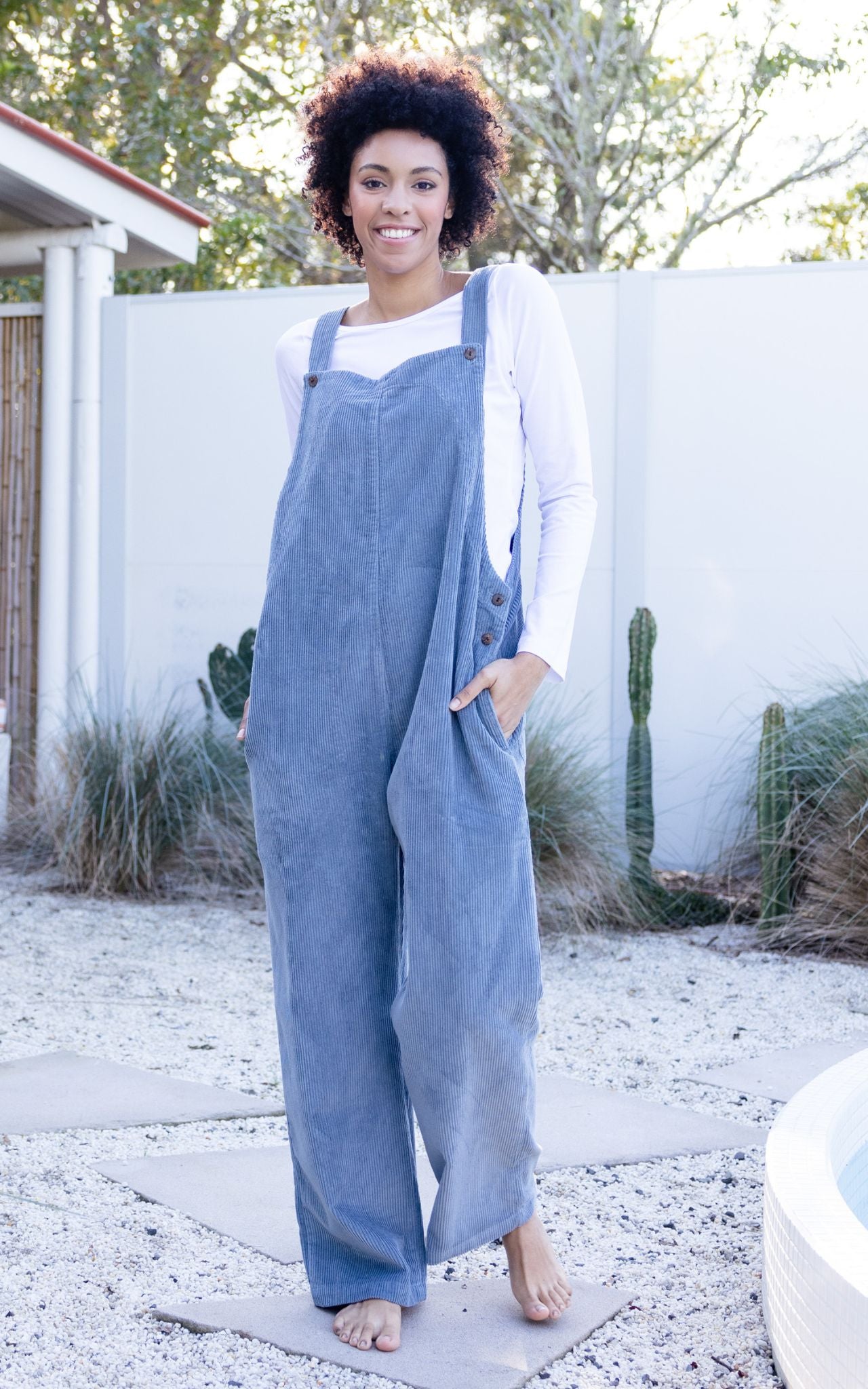 Denim Linen Dungarees | Made in Australia | Ethical Womenswear by Frske