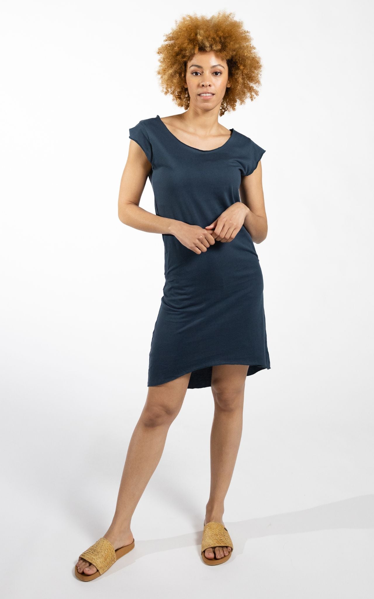 Cobalt blue t outlet shirt dress