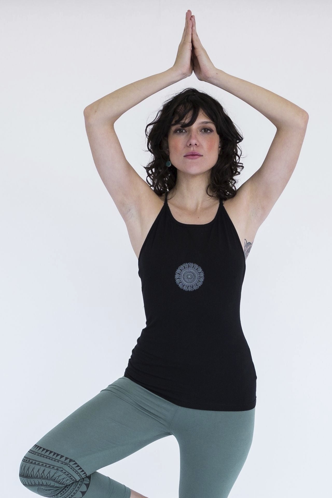 Surya Australia Ethical Organic Cotton Yoga Top from Nepal - Black