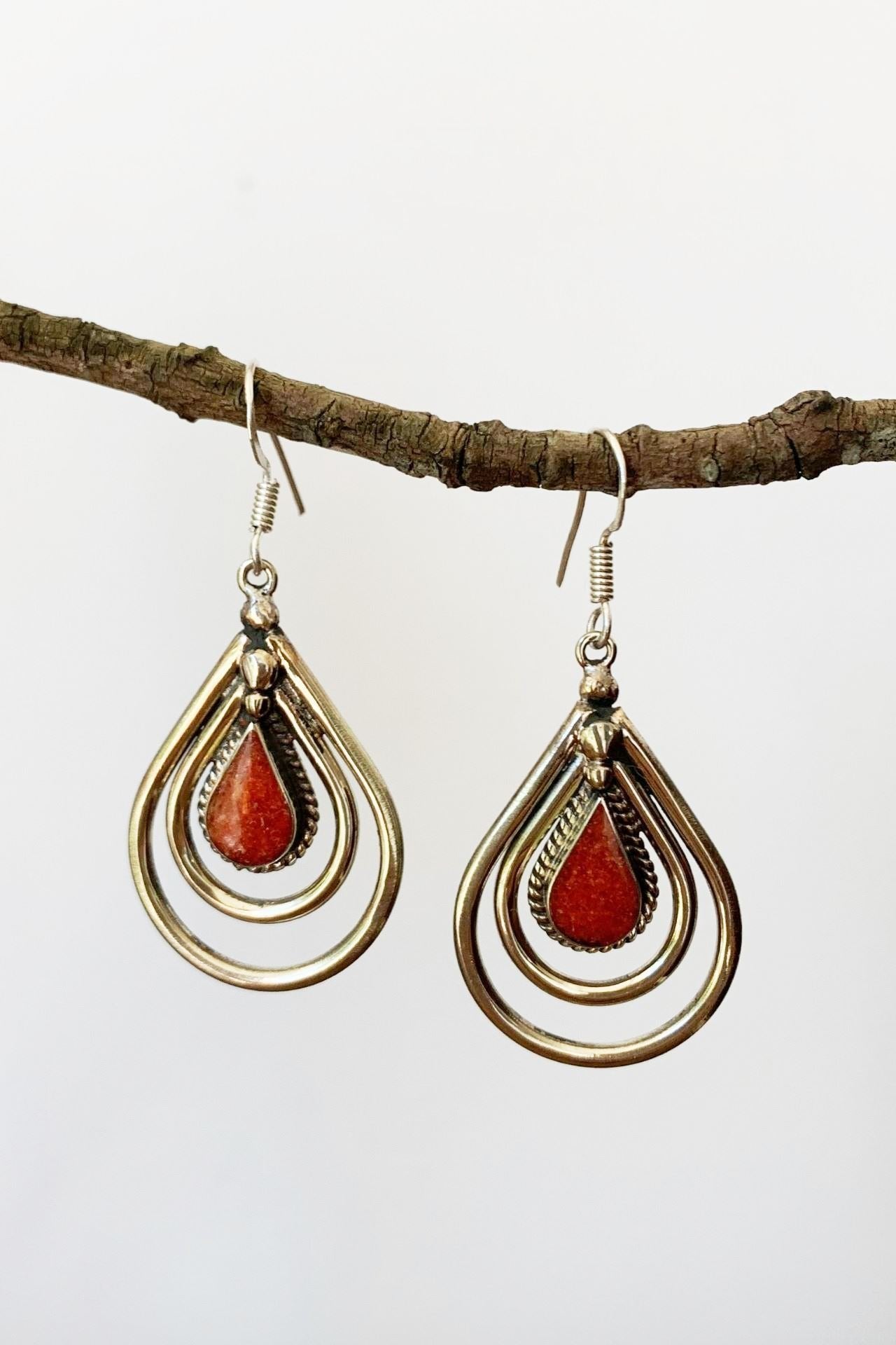 Tibetan earrings hot sale